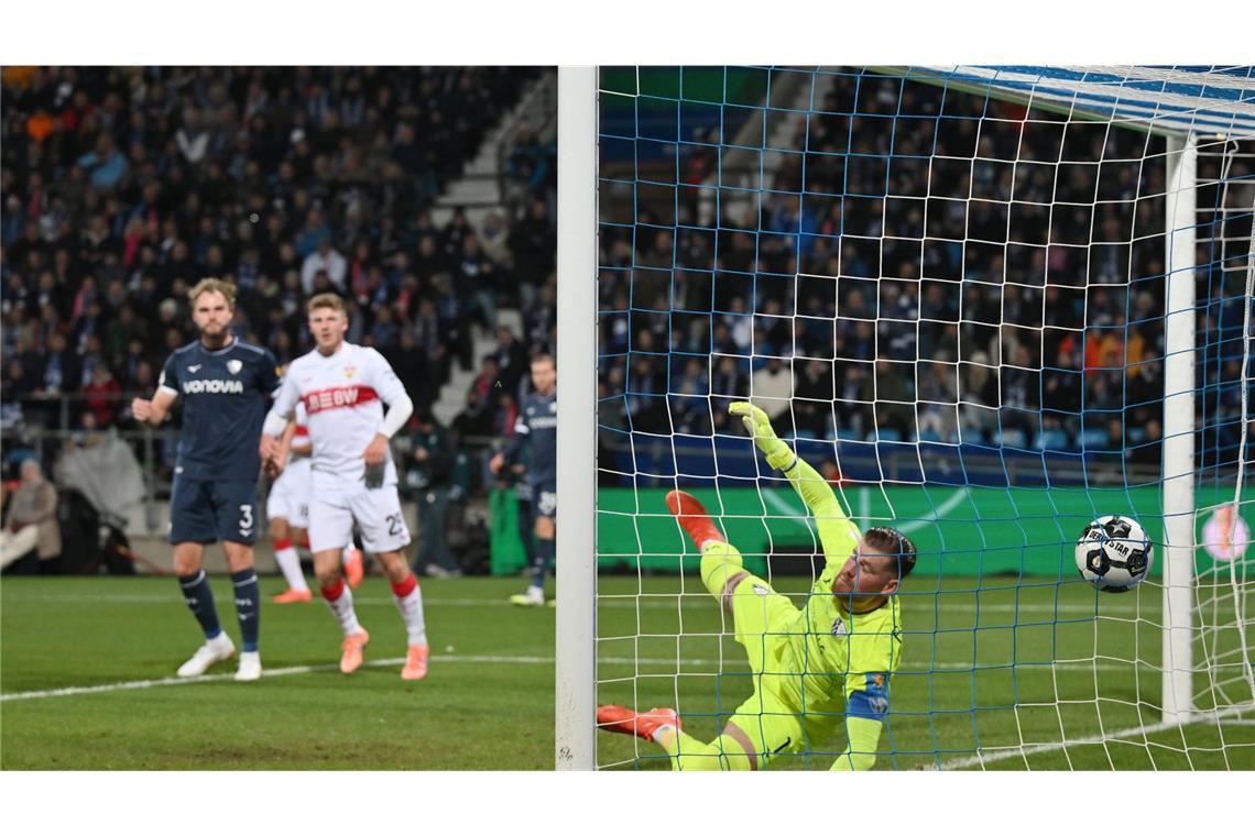 ... da VfL-Defensivspieler Philipp Strompf ihnen in der 12. Minute mit einem Eigentor den 1:0-Vorsprung bescherte.