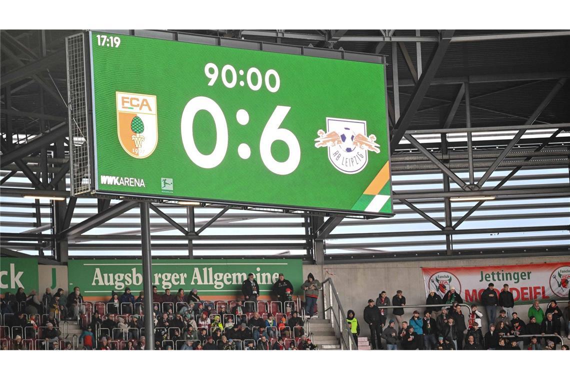 0:6 - ein historisches Heim-Ergebnis für den FC Augsburg.