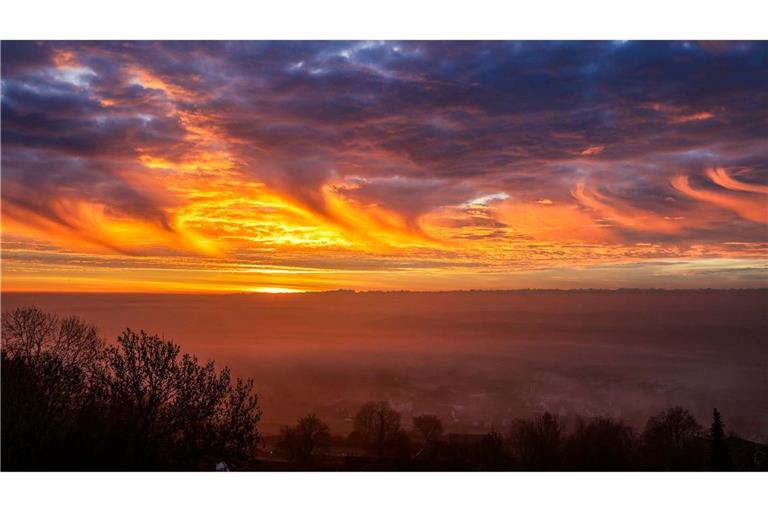 1. Advent in Orange - Wetter in Oberschwaben