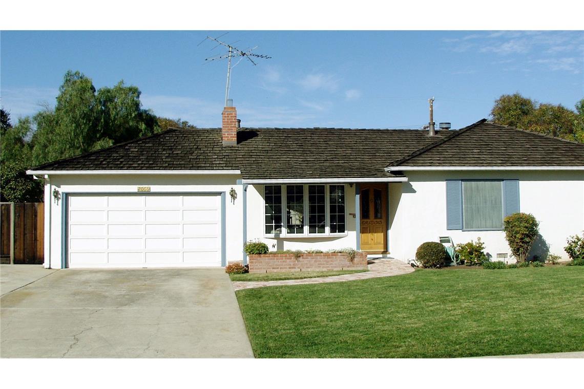 1976: In dieser Garage in Los Altos im Elternhaus von Steve Jobs wurden die ersten Apple-Computer montiert.