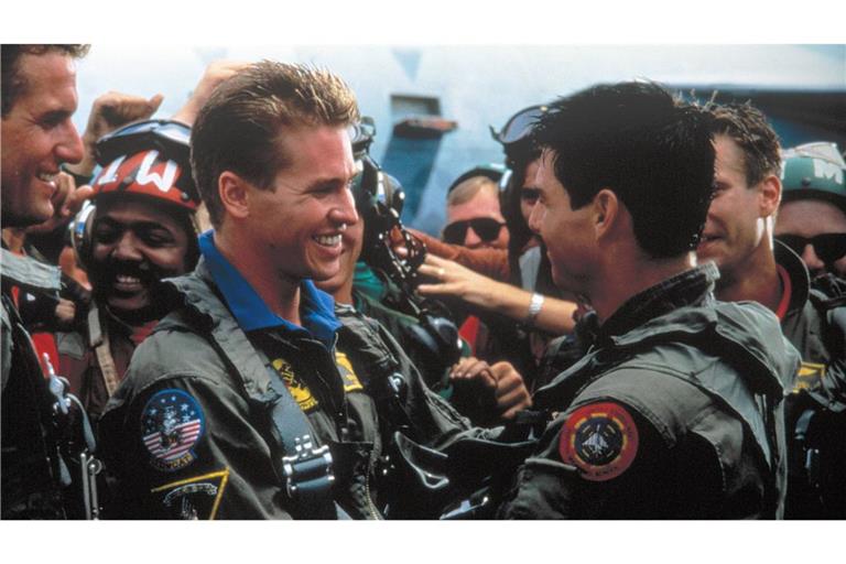 1986 kam „Top Gun“ in die Kinos: Tom Cruises (rechts) Widersacher spielte Val Kilmer.