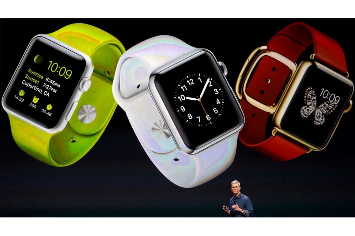 2014: Mit der Apple Watch eroberte Tim Cook den Wearables-Markt.
