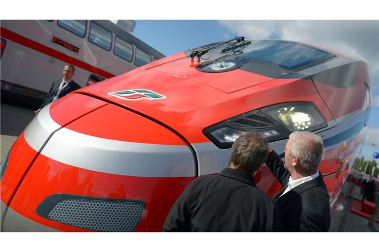 2014 war ein Frecciarossa 1000 in Berlin zu Gast - für eine Messe. (Archivbild)
