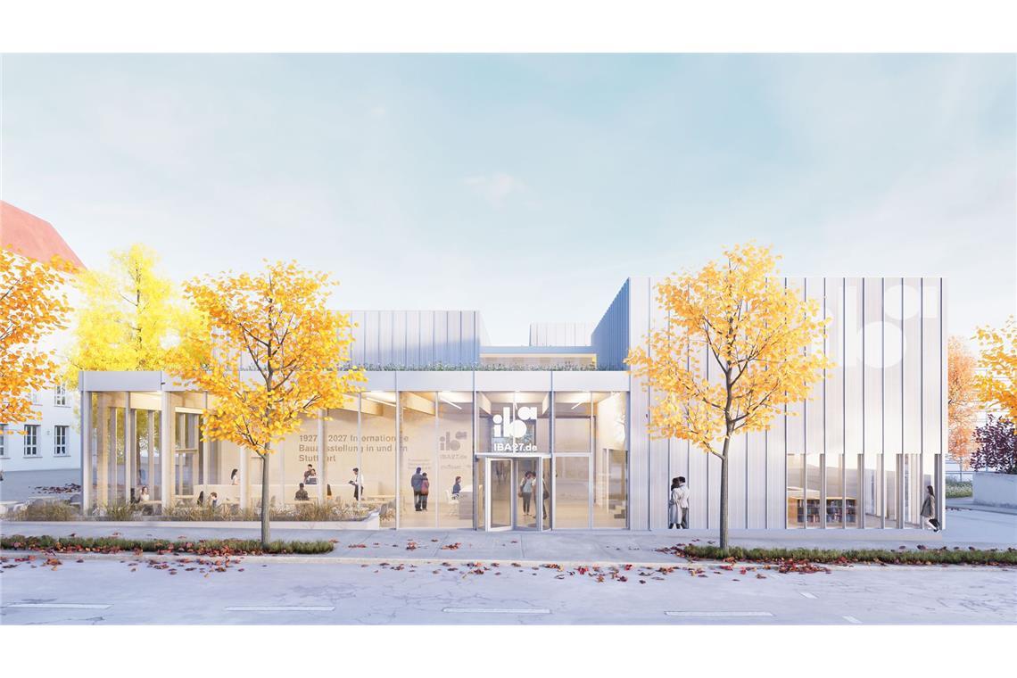 Endlich – freie Sicht auf Le Corbusiers Einfamilienhaus 2027 zur Eröffnung der IBA ’27 soll es fertig sein: Das BIZ – Besucher- und Informationszentrum der Weissenhofsiedlung. Die renommierte Stuttgarter Architektin Regine Leibinger gestaltet mit ihrem Geschäftspartner Frank Barkow das Begrüßungszentrum auf der Weißenhofsiedlung. Zugleich soll der Bau neben der Kunstakademie im Jahr 2027 Anlaufstelle für die Besucher der Internationalen Bauausstellung IBA ’27 sein.
