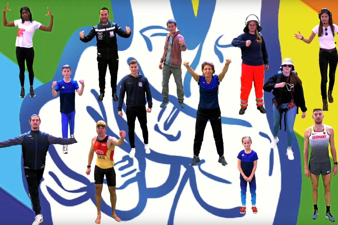 Sportler setzen ein Zeichen für die Vielfalt