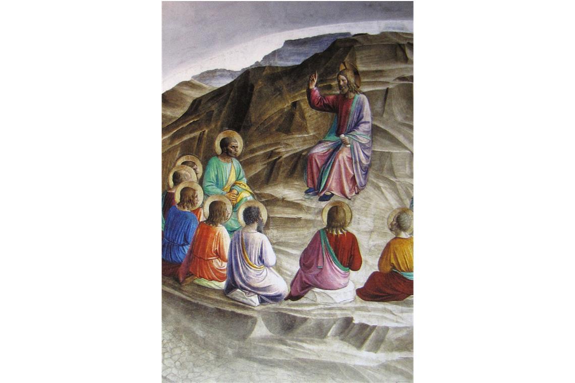 40 Tage dauert die Fastenzeit, in der sich Christen auf das höchste Fest des christlichen Glaubens, Ostern, vorbereiten. 40 Tage, die an Jesus von Nazareth erinnern, der diese Zeit fastend und betend in der Wüste zubrachte (Foto: Die Bergpredigt, Fresko von Fra Angelico, 1437–1445).