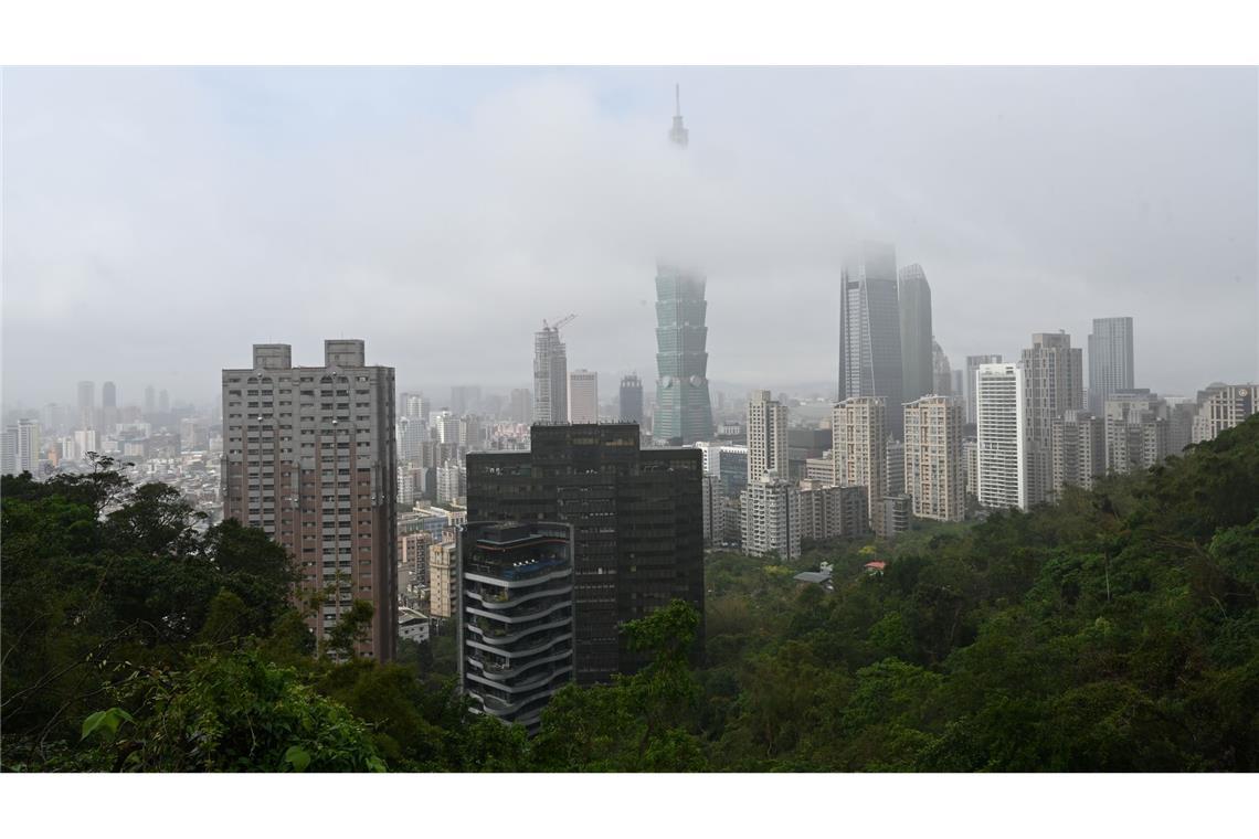 508 Meter, nur Glas, Stahl und Beton: Der Taipeh 101.