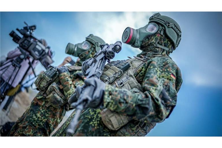 ABC-Übung „Badischer Sturm“ – vom 14. bis 25. September 2026 zeigt die Bundeswehr Präsenz bis nach Weil der Stadt. Foto: Kay Nietfeld/dpa +++ dpa-Bildfunk +++