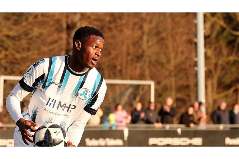 Abdoulie Mboob: Debüt im Kickers-Dress.