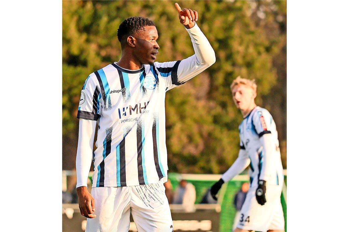 Abdoulie Mboob konnte bisher nur in Testspielen für die Stuttgarter Kickers am Ball sein.