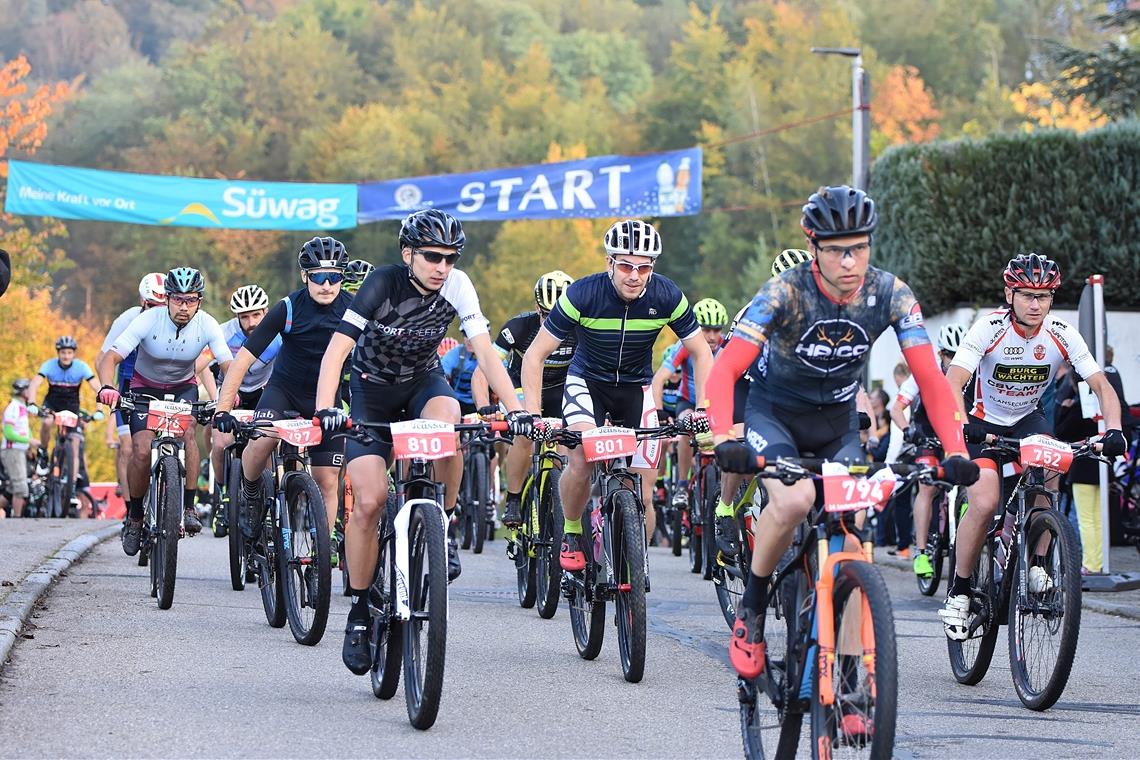 Abgesagt: Der Bikemarathon in Spiegelberg. Wie bei den Volksläufen in Auenwald und Neuhütten bleiben auch die Radsportler im Lautertal dieses Jahr ohne Startschuss. Foto: T. Sellmaier