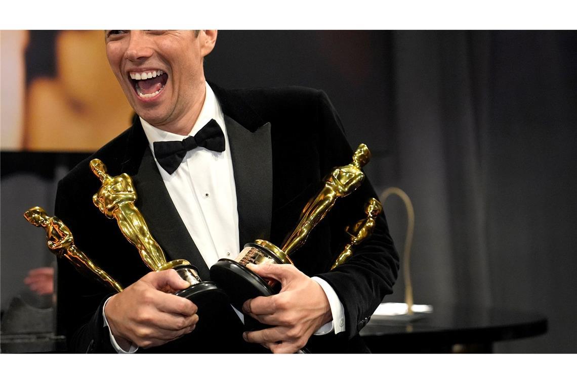 Oscars 2025: Kuscht Hollywood vor Trump? Abräumer des Abends: Regisseur Sean Baker von "Anora".