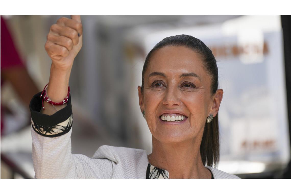 In Mexiko schrillen die Alarmsirenen Ärger mit Trump: Mexikos Präsidentin Claudia Sheinbaum.