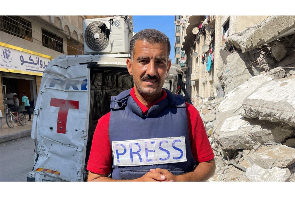 Journalistenverband: Medienschaffende in Gaza vor Hungertod retten AFP journalist Khader Zaanoun – Hunger im Gazastreifen triff inzwischen jeden (Archivfoto).