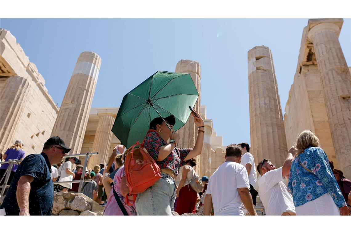 Arbeiten bei Hitze - wie macht es das Ausland? Akropolis: Selbst für Touristen gilt Besuchsverbot (Archivbild)