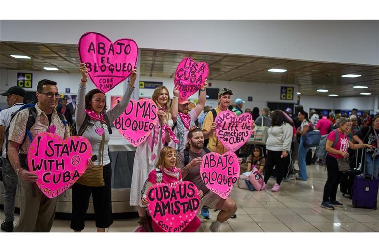 Aktivisten aus mehreren Ländern sind in Havanna bereits eingetroffen.