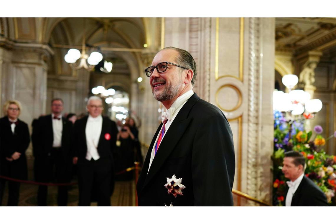 Wiener Opernball glitzert ohne Lugner mit Sternchen statt Stars Alexander Schallenberg, Bundeskanzler von Österreich