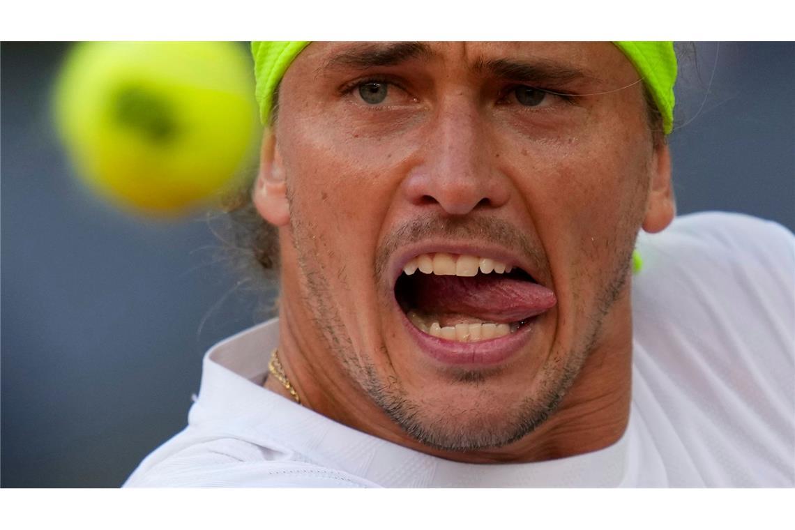 Alexander Zverev in Aktion beim Masters-1000-Turnier in Madrid.