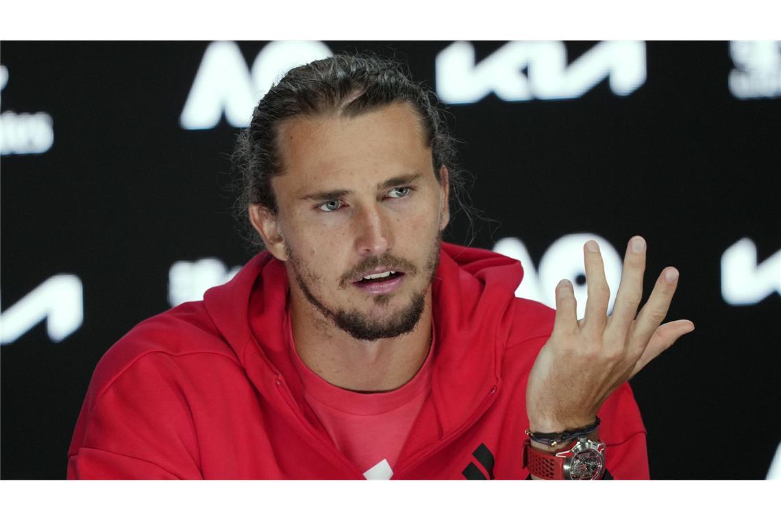 Zverev findet Doping-Causa und Sperre für Sinner seltsam Alexander Zverev ist über den Umgang mit der Doping-Causa von Jannik Sinner verwundert. (Archivbild)