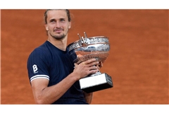 Alexander Zverev nach dem Sieg bei den French Open.