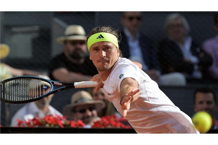 Alexander Zverev streckte sich gegen Francisco Cerundolo vergeblich.
