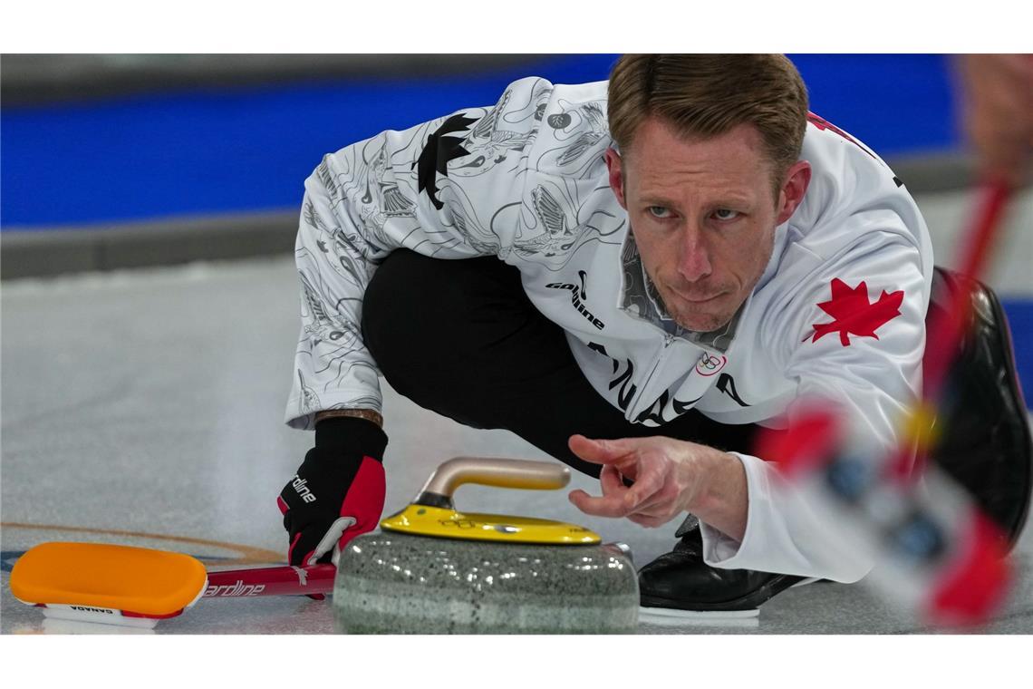Alles rechtens? Um die Steinabgabe von Kanadas Curler Marc Kennedy gab es große Diskussionen.