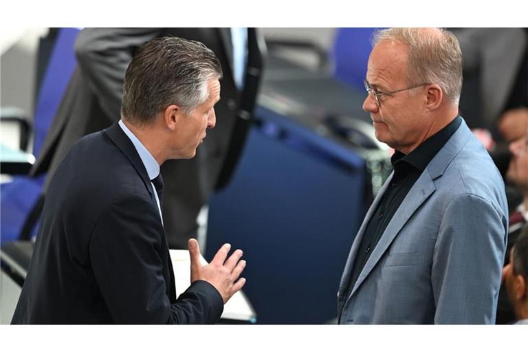 Als Fraktionschefs sind sie zentrale Machtfaktoren bei Schwarz-Rot: Thorsten Frei (CDU) und Matthias Miersch (SPD).