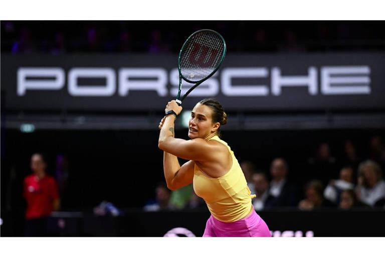 Als Nummer eins der Tenniswelt führt Aryna Sabalenka das Feld von Stuttgart an.