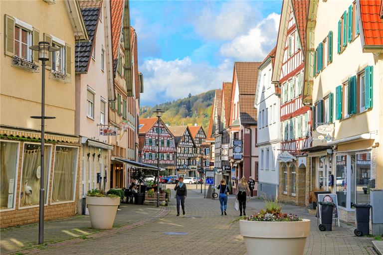 Als Stärke Murrhardts sieht die aktuelle Untersuchung die Altstadtkulisse mit den attraktiven Fachwerkhäusern. Bei der digitalen Präsenz der Innenstadtakteure wiederum gibt es noch einigen Nachholbedarf. Foto: Stefan Bossow