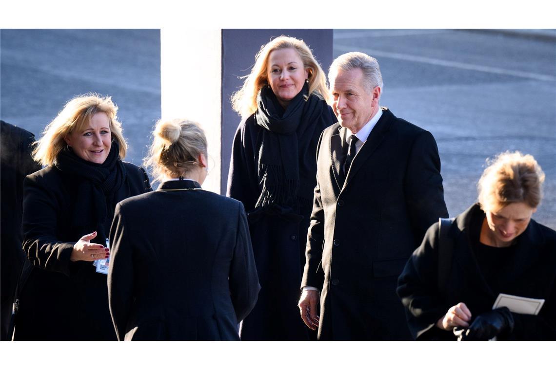 Liebes-Aus für immer? Christian und Bettina Wulff getrennt Am 18. Februar dieses Jahres besuchten Bettina und Christian Wulff gemeinsam den Trauergottesdienst für den verstorbenen früheren Bundespräsidenten Horst Köhler. (Archivbild)