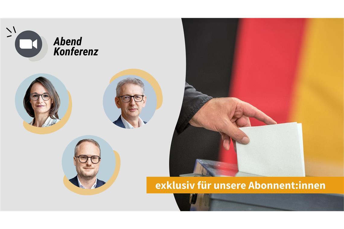 Neuwahlen im Februar – kommt Deutschland aus der Krise? Am 20. November beantwortet unsere Expertenrunde aus der Redaktion die Fragen der Abonnentinnen und Abonnenten.