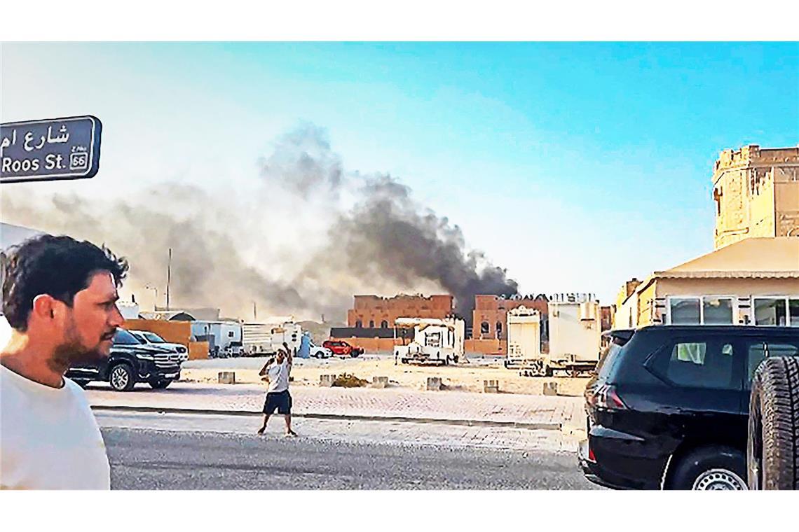 Am Dienstagnachmittag schlugen mehrere Raketen in ein Haus in der katarischen Hauptstadt Doha ein.