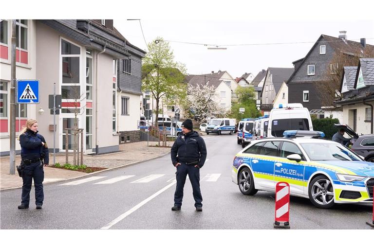 Am Donnerstag war die Polizei erneut mit einem Großaufgebot unterwegs.
