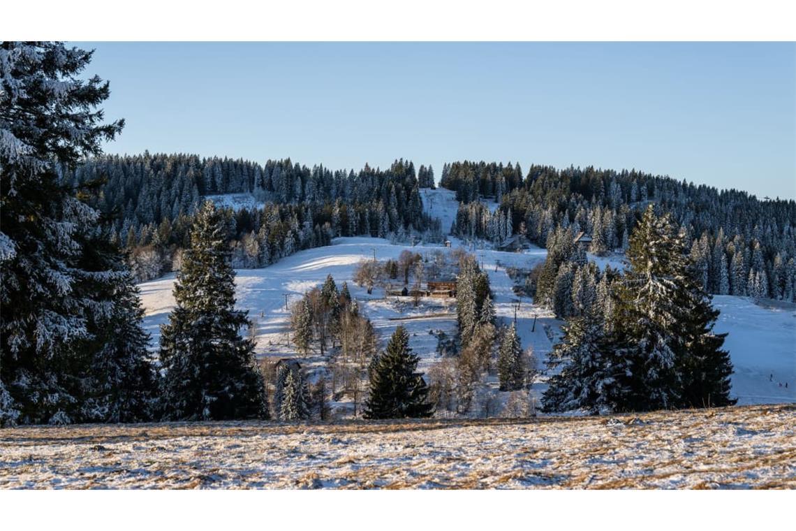 Am Feldberg im Schwarzwald könnte in der Nacht auf Donnerstag Schnee fallen. (Archivbild)