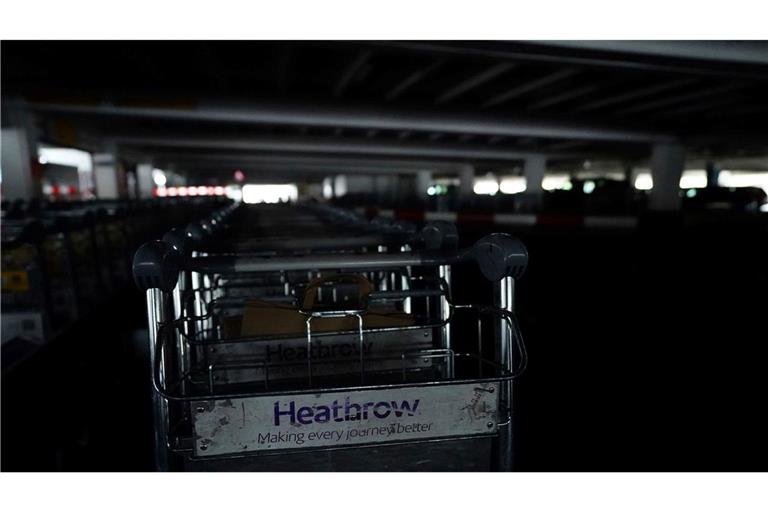 Am Flughafen Heathrow herrscht noch Stillstand.