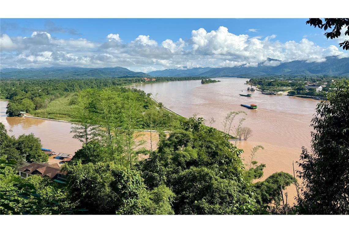 Am Goldenen Dreieck zwischen Thailand, Myanmar und Laos fließen der Mekong und der Ruak River zusammen.