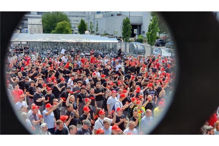 Am kommenden Montag steht bei Audi in Neckarsulm nicht die nächste Protestaktion an. Stattdessen ist eine Betriebsratssprechstunde vorgesehen.