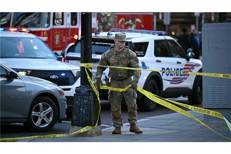 Am Mittwoch waren in Washington zwei Nationalgardisten niedergeschossen worden.