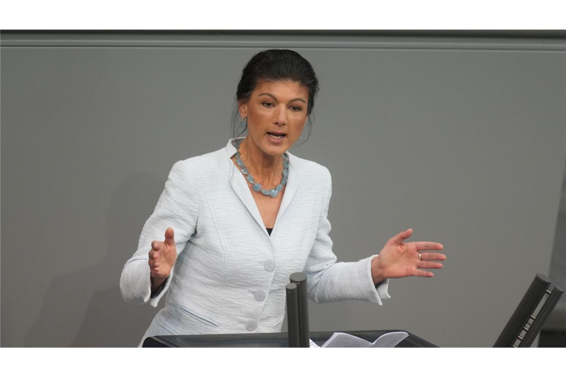 Am Montag hat BSW-Chefin Sahra Wagenknecht angekündigt, dass sie den Bundesvorsitz ihrer Partei abgeben will (Archivbild).