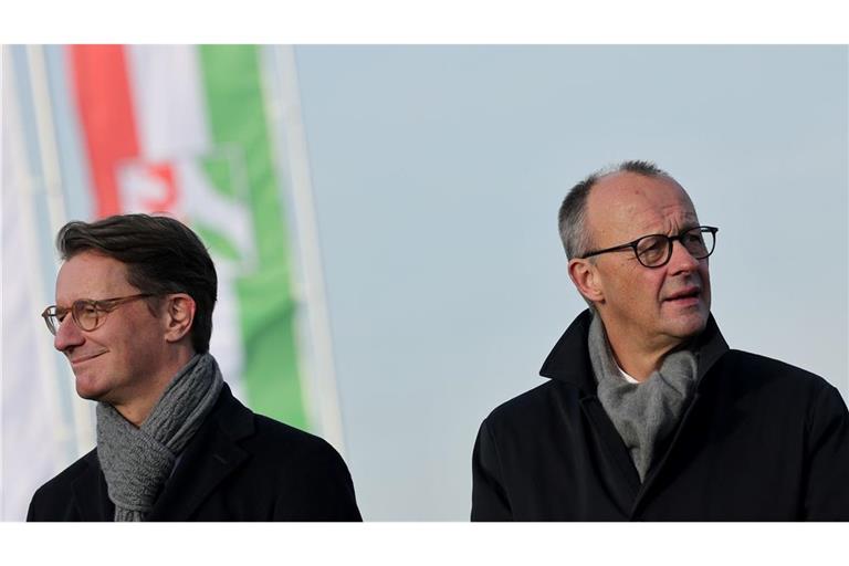 Am Montag kommt Kanzler Friedrich auf Einladung des NRW-CDU-Chefs Hendrik Wüst zu einer Klausur nach Meschede (Archivbild).
