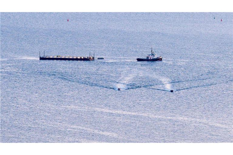 Am Morgen war der Verband südöstlich vor Fehmarn.