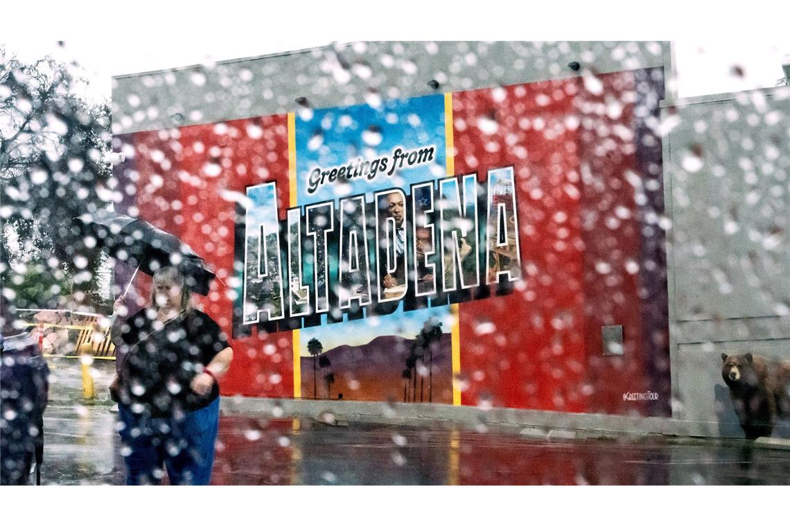 Am Samstag erreichte der Regen in Südkalifornien seinen Höhepunkt.