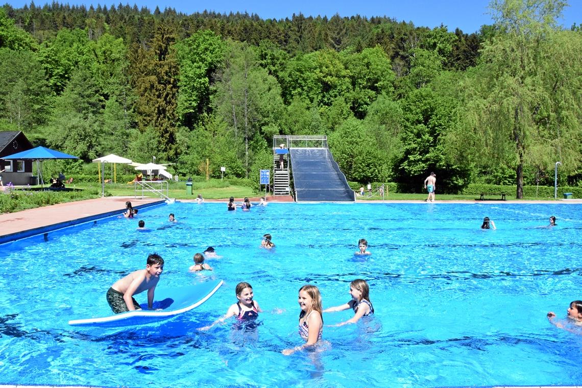 Erstes Eintauchen mit Gänsehautgefühl