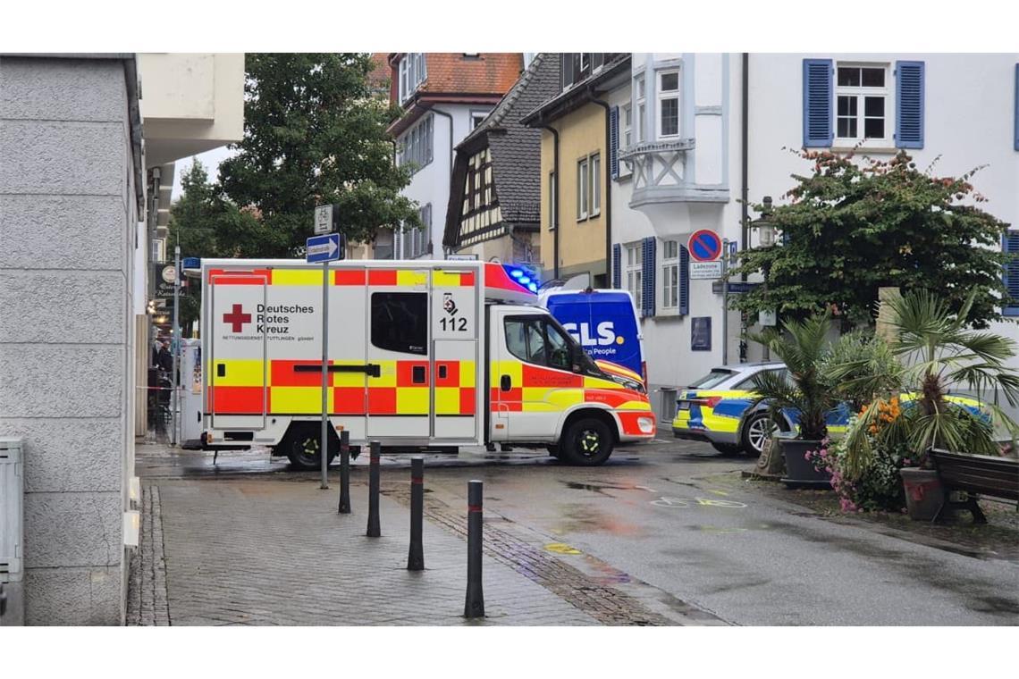 Am Tuttlinger Rathaus gab es am Donnerstagmittag einen Polizeieinsatz.
