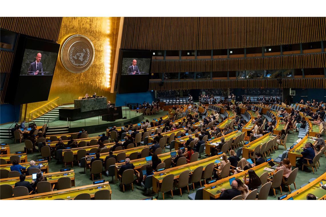 Anerkennung Palästinas: Was in New York auf dem Spiel steht Am Vorabend der UN-Generaldebatte mit zahlreichen Staats- und Regierungschefs aus aller Welt wollen am Montag weitere Länder einen Staat Palästina anerkennen. (Archivfoto)