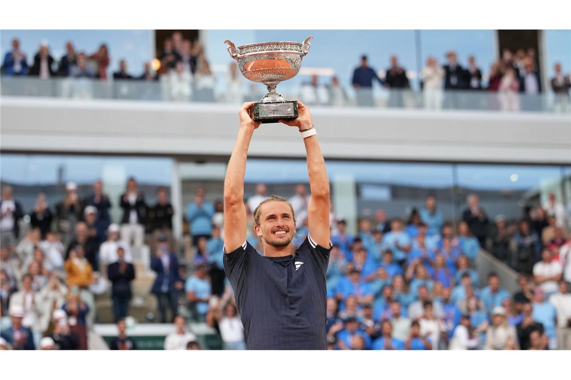 Am Ziel seiner Träume angelangt: Alexander Zverev.