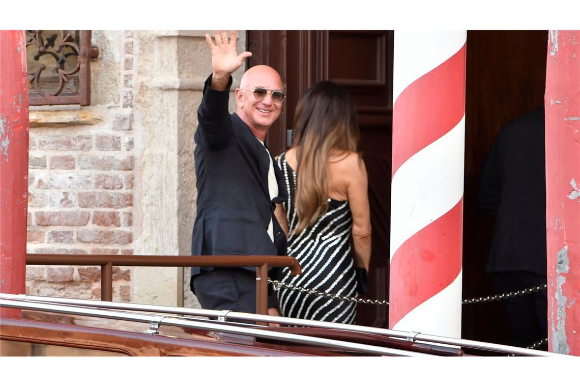 Venedig vor Bezos-Jawort im Ausnahmezustand Amazon-Gründer Jeff Bezos und seine künftige Frau Lauren Sánchez sind schon in der Stadt.