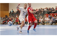 Amer Dzindic (li.) schoss in drei Champions-League-Hauptrundenspielen das einzige Tor für den TSV Weilimdorf.  

Baumann/Julia Rahn