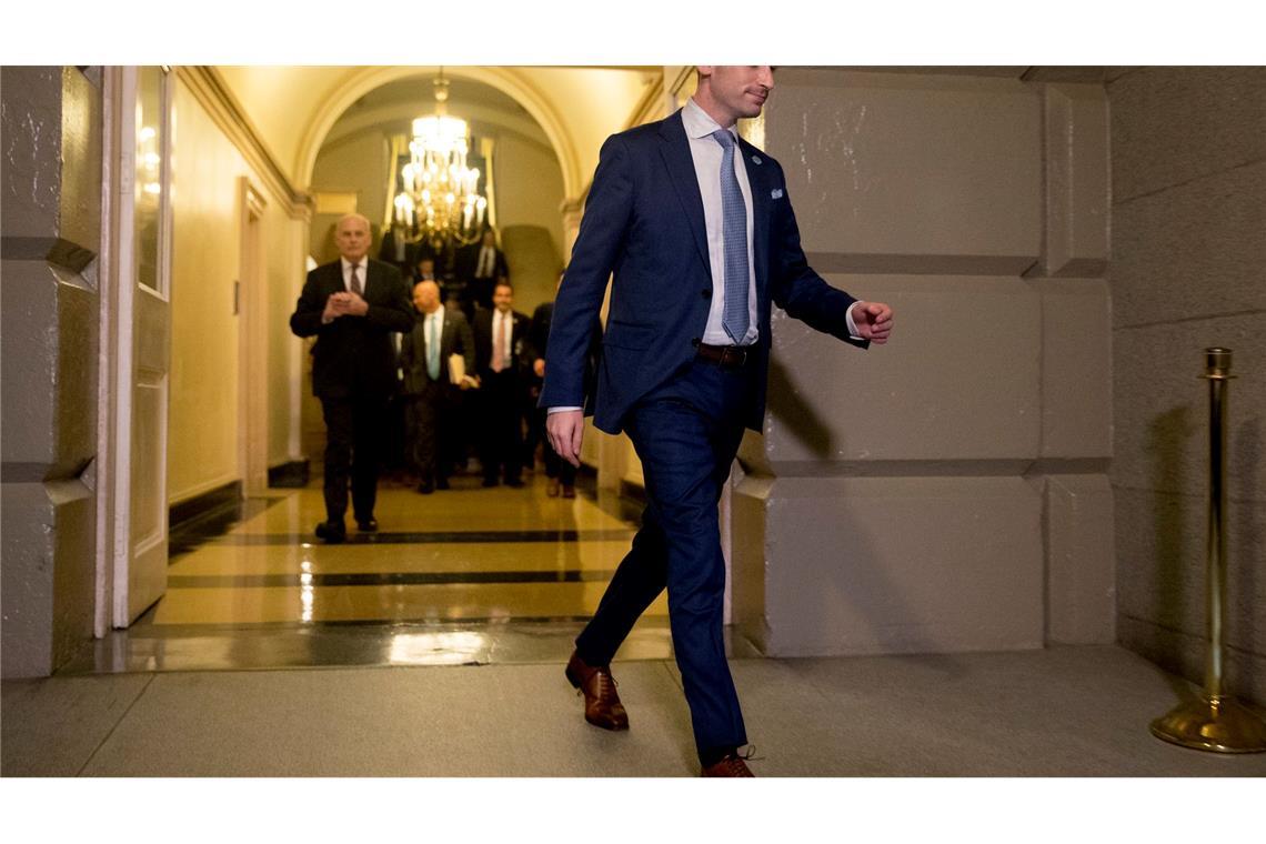 Medien: Migrations-Hardliner Miller kommt in Trumps Stab "Amerika ist für Amerikaner", verkündete Miller jüngst bei einem Wahlkampf-Event. (Archivbild)