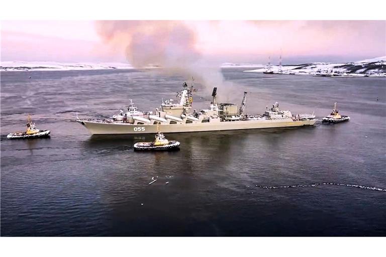 An der russischen Flottenübung in der Arktis nehmen bis zu 20 Kriegsschiffe teil. (Archivbild)